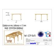 Abri Toit Plat, Bois DOUGLAS Français