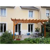 Pergola Adossée Bois Douglas France Carport Auvent terrasse 400x300cm H 250cm