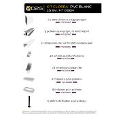 Kit clôture PVC couleur blanc