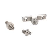 Piston porte relevable Thin diam. 12mm loquets 10kg acier plastique nickelé mat