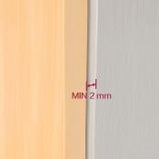 Lot 10 serrures porte visser dans meuble réglage Push Lite long. 80mm Amortisseur plastique Gris