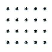 Lot 20 roulettes auxiliaires meuble couvercle pivotant diam. 13mm Acier plastique