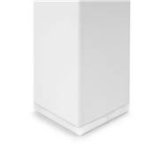 Lot 4 pieds table carrés 50x50mm Acier blanc