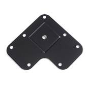 Lot 4 pieds table carrés 50x50mm Acier noir
