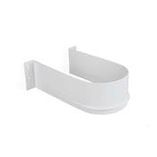 Lot 10 Economiseurs siphon tiroir salle bain courbés plastique Blanc