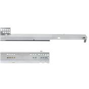 Jeu coulisses invisibles Silver Coulisse sortie totale fermeture amortie prof. 350mm Acier Zingué