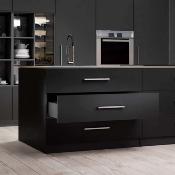Kit tiroirs cuisine salle bains Vertex haut. 178mm panneaux inclus mod. 600mm Anthracite