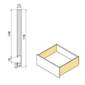 Tiroir ext. Vertex réglages 3D haut. 178mm 40kg prof. 550mm Acier blanc