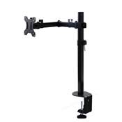 Supports écrans table inclinables pivotants 360° simples acier peints noir