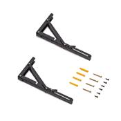 Jeu Supports pliables long. 303mm Acier noir