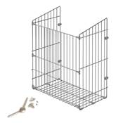 Panier linge système portes basculantes mod. 450mm acier chromé
