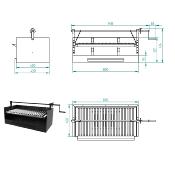 Barbecue charbon de bois 80 cm avec élevateur