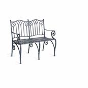 Banc de jardin, collection Zahara, 2 places, couleur brun