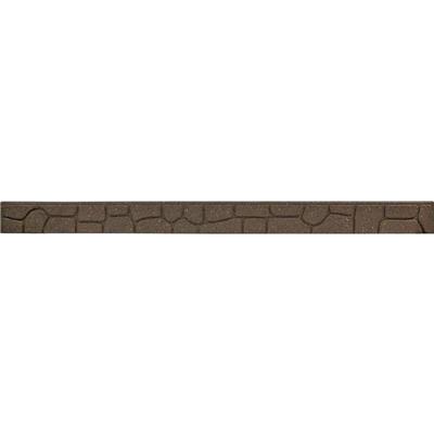 Bordure de jardin galet 120x2x9cm coloris terre
