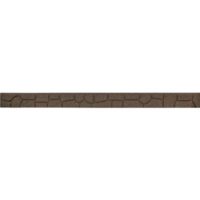 Bordure de jardin galet 120x2x9cm coloris terre