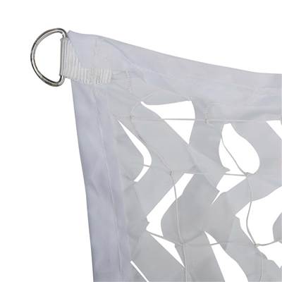 Toile d'ombrage ajourée rectangulaire blanc 120g/m2 dim.4x5m