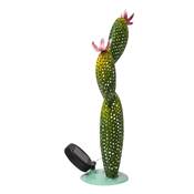 Cactus solaire décoration jardin 6 led hauteur hauteur 37.5cm vert