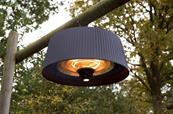 Chauffage infrarouge lustre 1800 w 6m2 noir