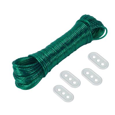 Corde à linge 40m diam.3mm pour étendoir avec 4 tendeurs