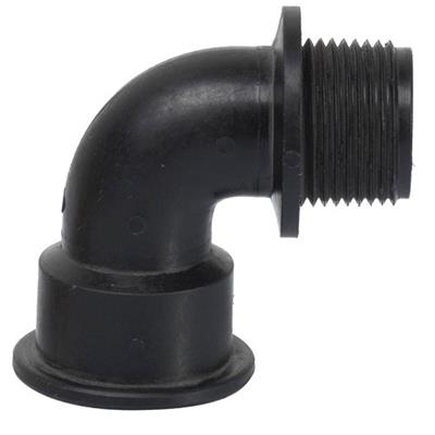 Raccord coudé mâle/femelle 1 pouce en plastique