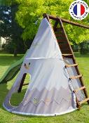 Option tipi en toile pour portiques,  Dim.H.222cm, âges 3 à 12 ans