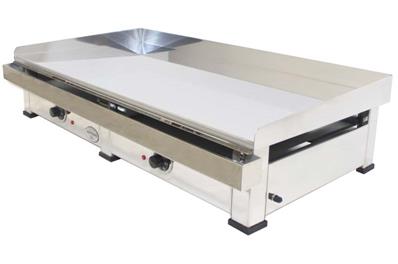 Plancha éléctrique avec plaque de cuisson en acier réctifié et polie 9kw 1200x500x240mm