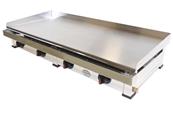 Plancha gaz avec plaque de cuisson en acier réctifié et polie 15.4kw 1200x500x240mm