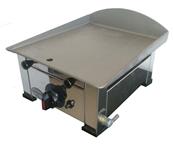 Plancha gaz avec plaque de cuisson décapée 3.2kw 384x445x274mm