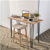 Lot 4 pieds Hairpin 3 fils par table haut. 710mm Acier noir