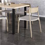 Lot 4 pieds table carrés 50x50mm Acier noir