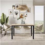 Pieds carrés cadre table 50x50mm 1150x750mm Acier noir