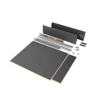 Kit tiroirs cuisine salle bains Vertex haut. 93mm panneaux inclus mod. 450mm Anthracite