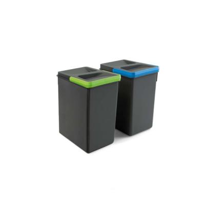 Poubelles pour tiroir de cuisine Recycle, Hauteur 266mm