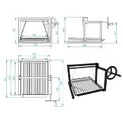 Option Grille Élevable pour barbecue FMBF-60, FMBF-70, FMFUSION 140 et FMFUSION 160