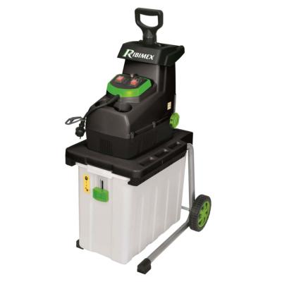 Broyeur de végétaux électrique 2800 w bac 60 litres