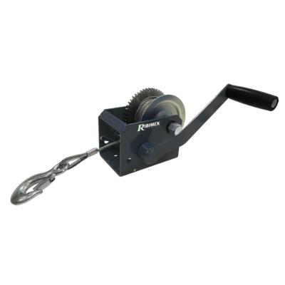Treuil à manivelle halage à fixer 900 kgs câble acier diam.5 mmx7,6 m
