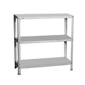 Étagère en métal galvanisé 3 étagères charge 75 kgs dim.900x900x500mm à visser