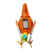 Perroquet orange solaire décoration jardin 1 led couleur hauteur 25cm