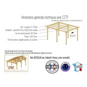 Abri Toit Plat, Bois DOUGLAS Français