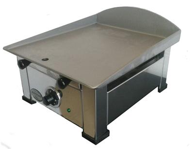 Plancha éléctrique avec plaque de cuisson en acier décapé 1.75kw 384x445x274mm