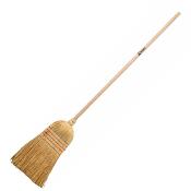 Balai paille et manche en bois longueur totale 1m40