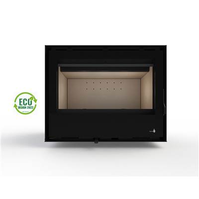 Pack Insert cheminée bois AVEIRO-C-695, puissance 7.3KW Cadre 3 côtés