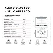 Pack Insert cheminée bois VISEU-C-695-S, 7.3KW, Cadre 3 côtés