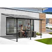 Toit terrasse aluminium coloris gris anthracite 12,83 m²