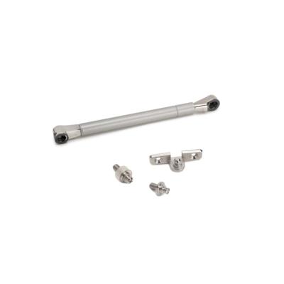 Piston porte relevable Thin diam. 12mm loquets 10kg acier plastique nickelé mat