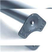 Lot 4 pieds table diam. 60mm H 710mm Acier Chromé