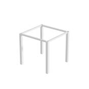 Pieds carrés cadre table 50x50mm 750x750mm Acier blanc