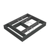 Organisateur tiroirs Alumount 450x500 alu. Anthracite