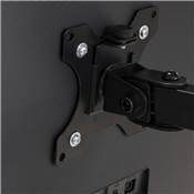 Supports écrans table inclinables pivotants 360° doubles Acier noir