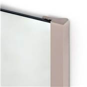 Miroir extractible l'intérieur l'armoire gris pierre Acier plastique Verre